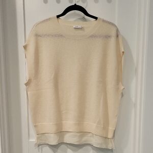Vince Cream Knit Sweater Top